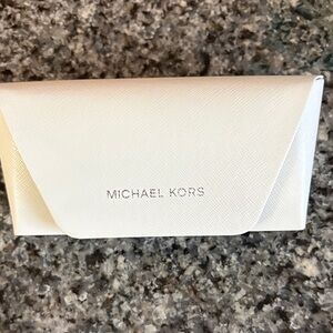 Michael Kors Cream Glasses Case